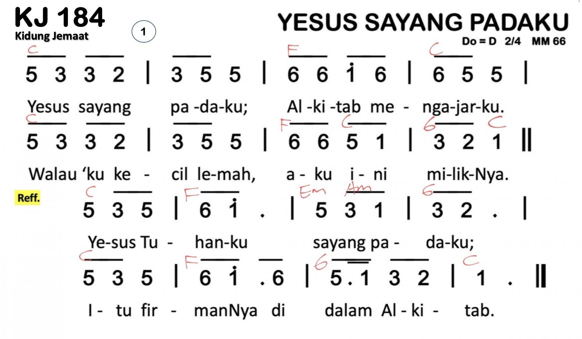 Partitur Chord KJ 184