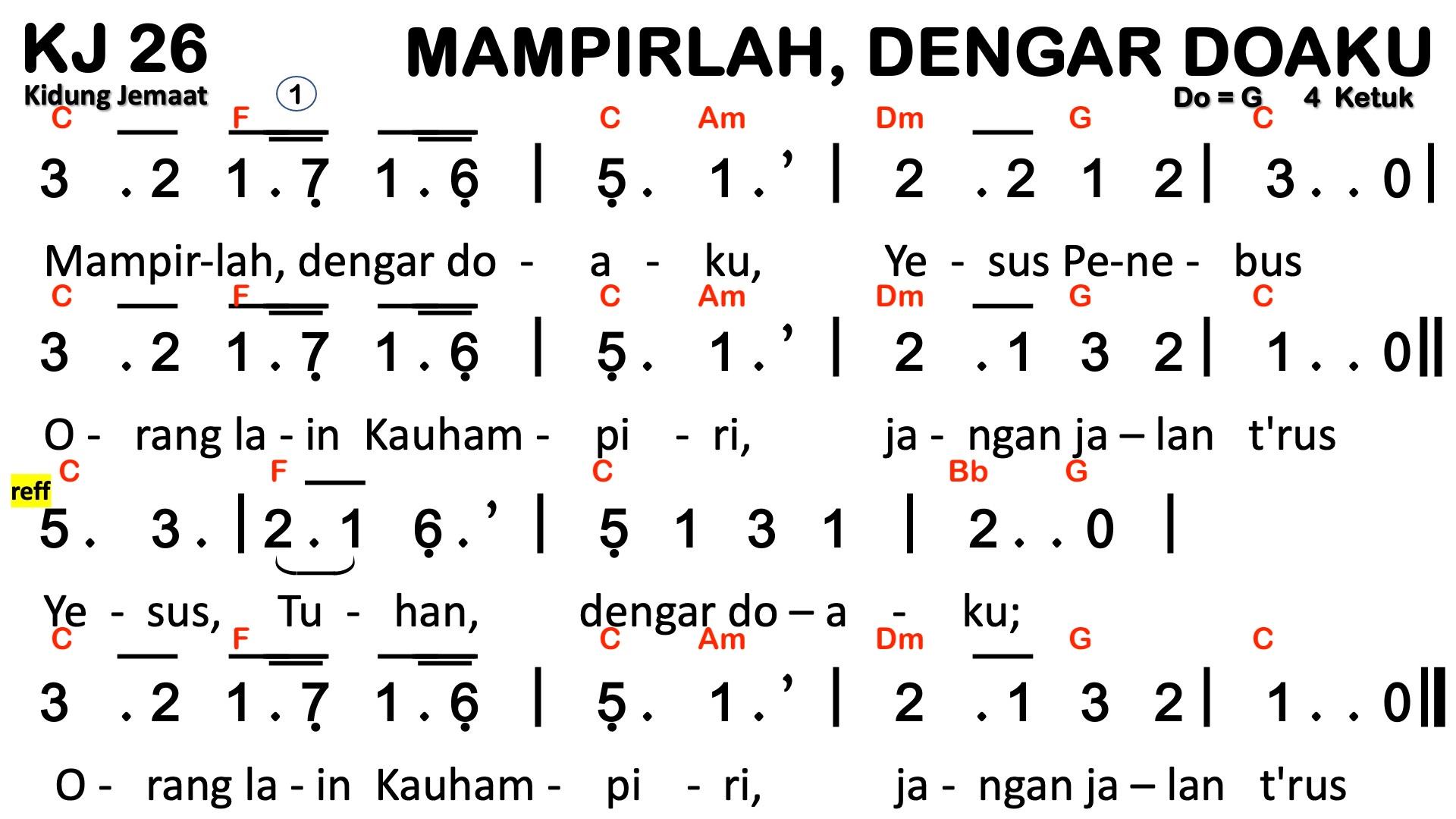 Partitur Chord KJ 26