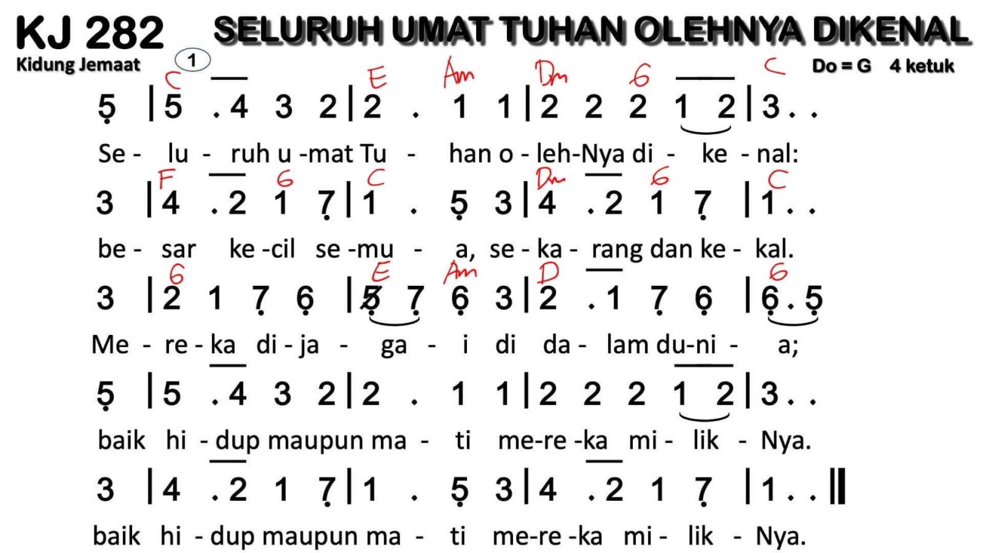 Partitur Chord KJ 282