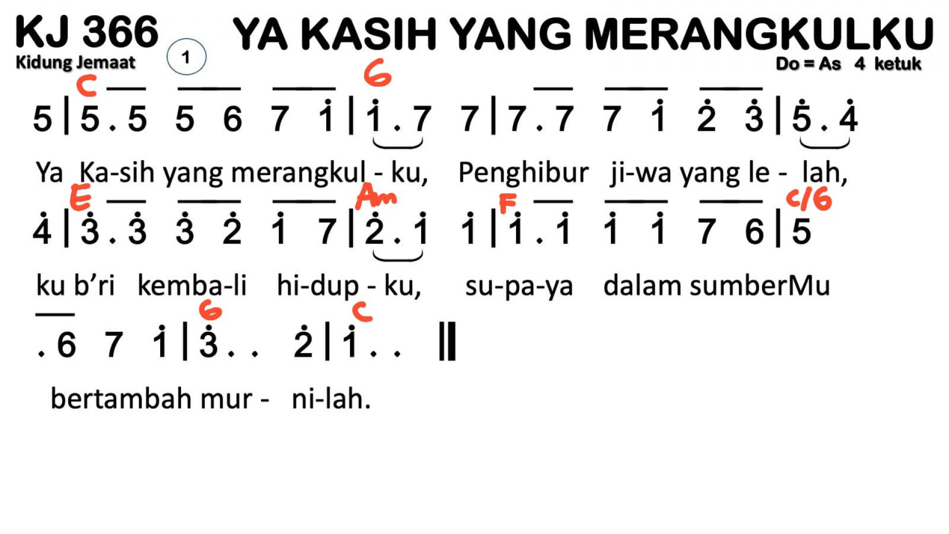Partitur Chord KJ 366
