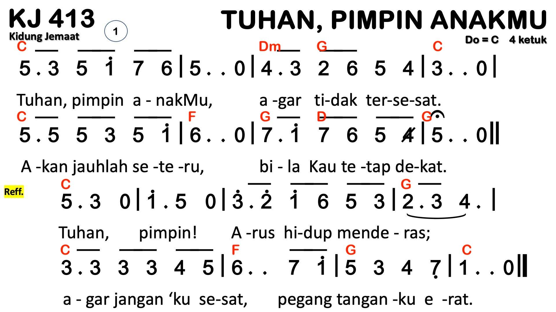 Partitur Chord KJ 413