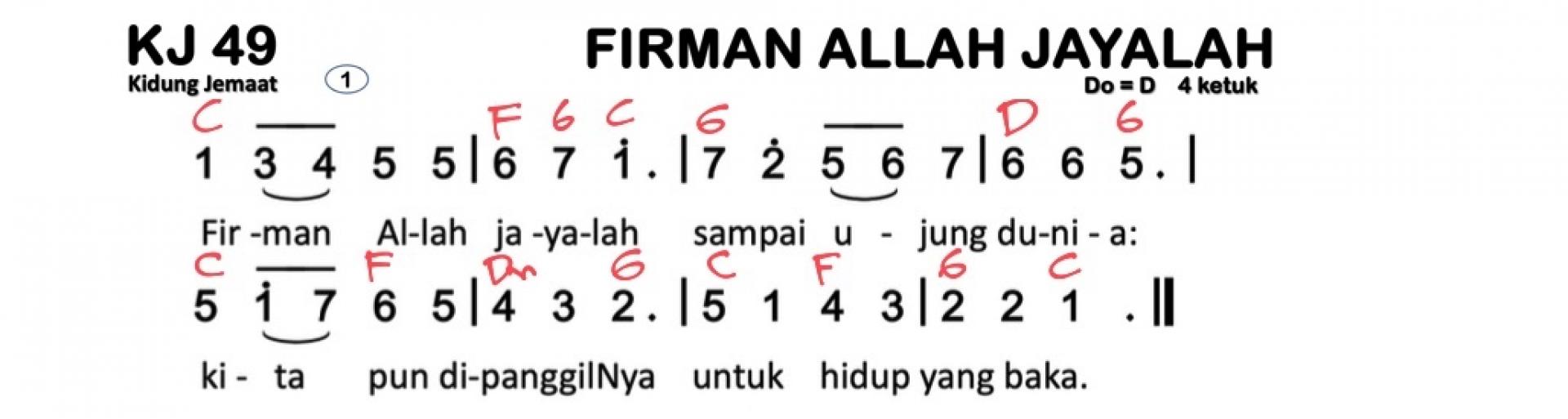 Partitur Chord KJ 49