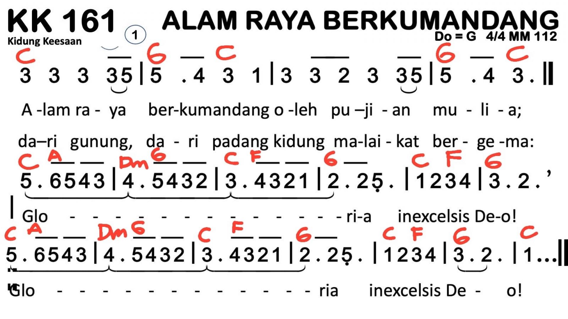 Partitur Chord KK 161
