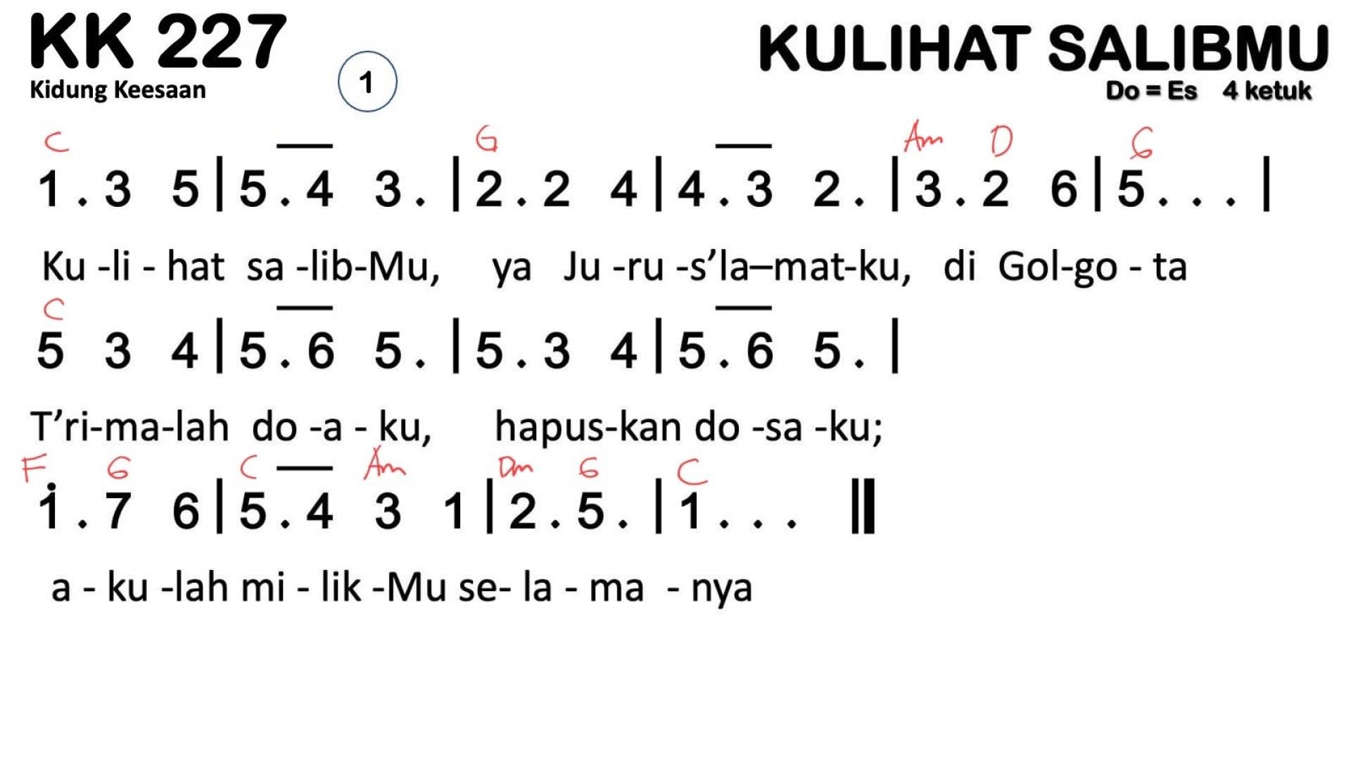 Partitur Chord KK 227