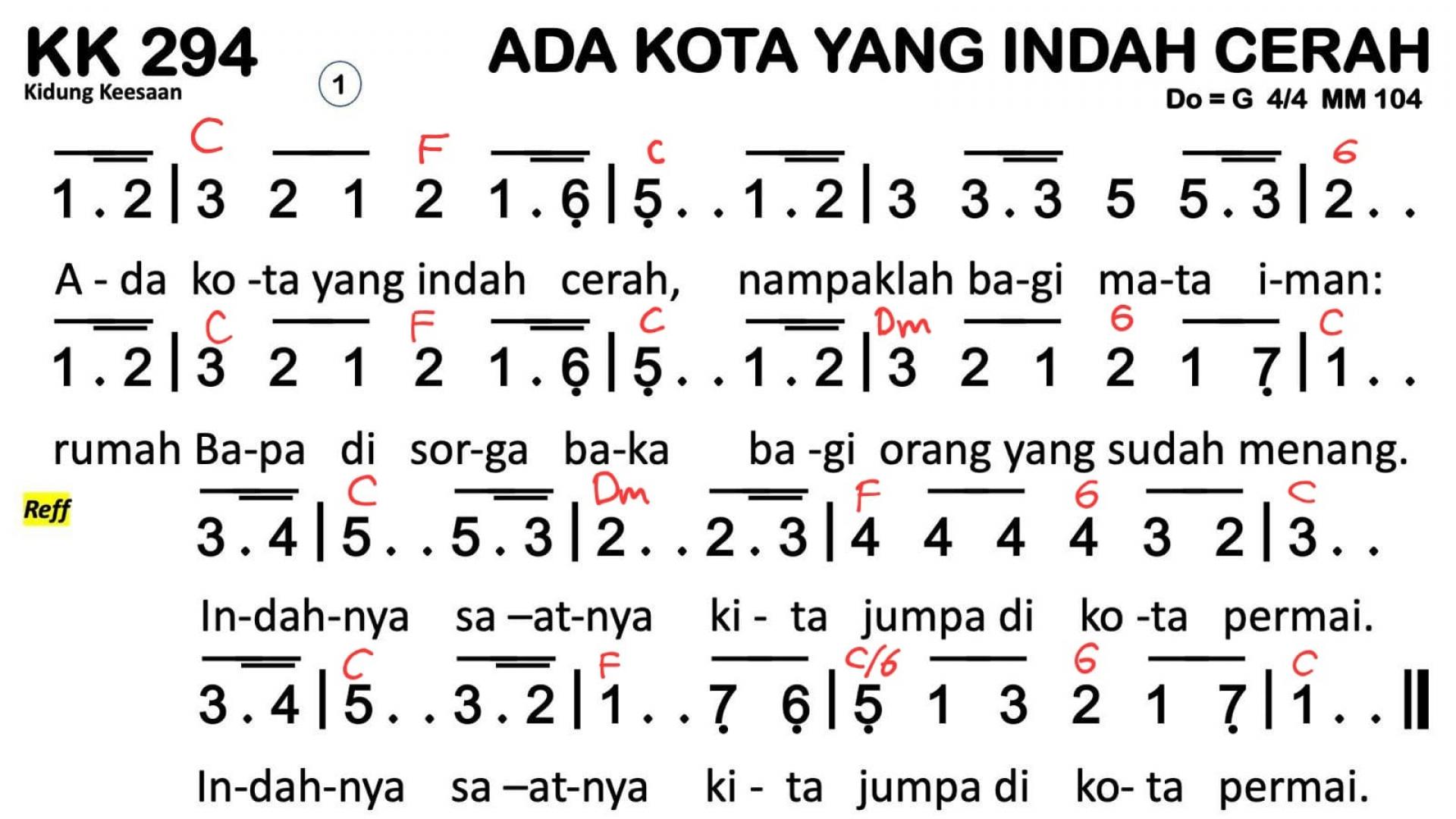 Partitur Chord KK 294