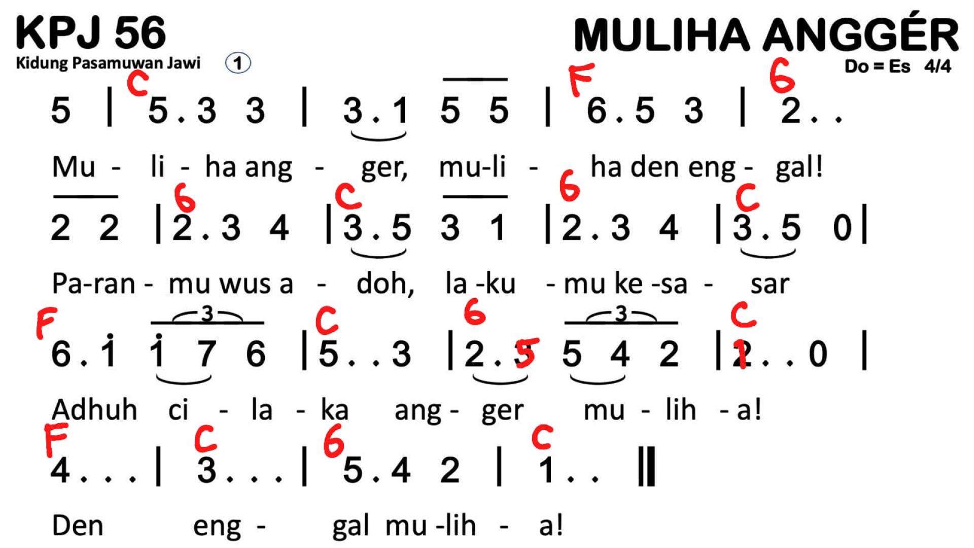 Partitur Chord KPJ 56