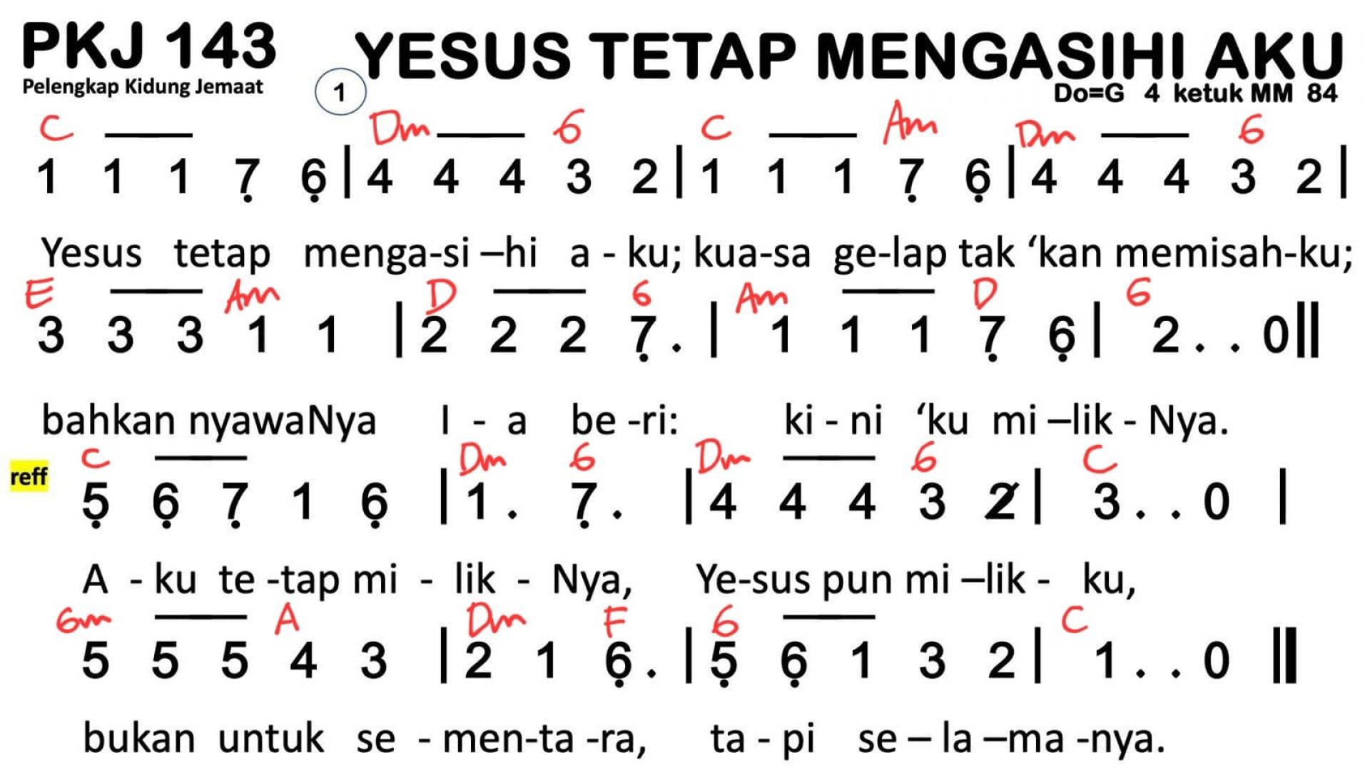 Partitur Chord PKJ 143