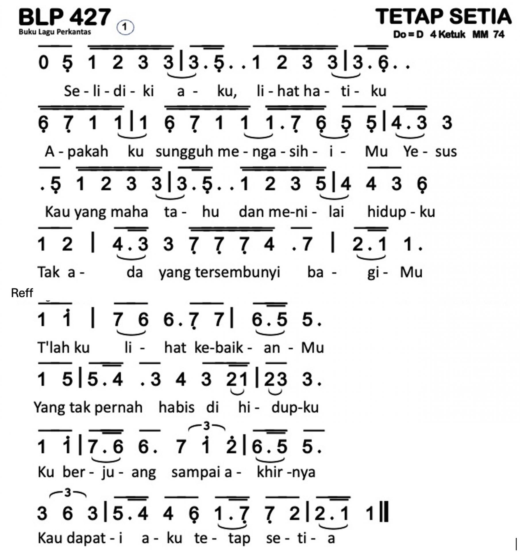 Partitur Polos BLP 427