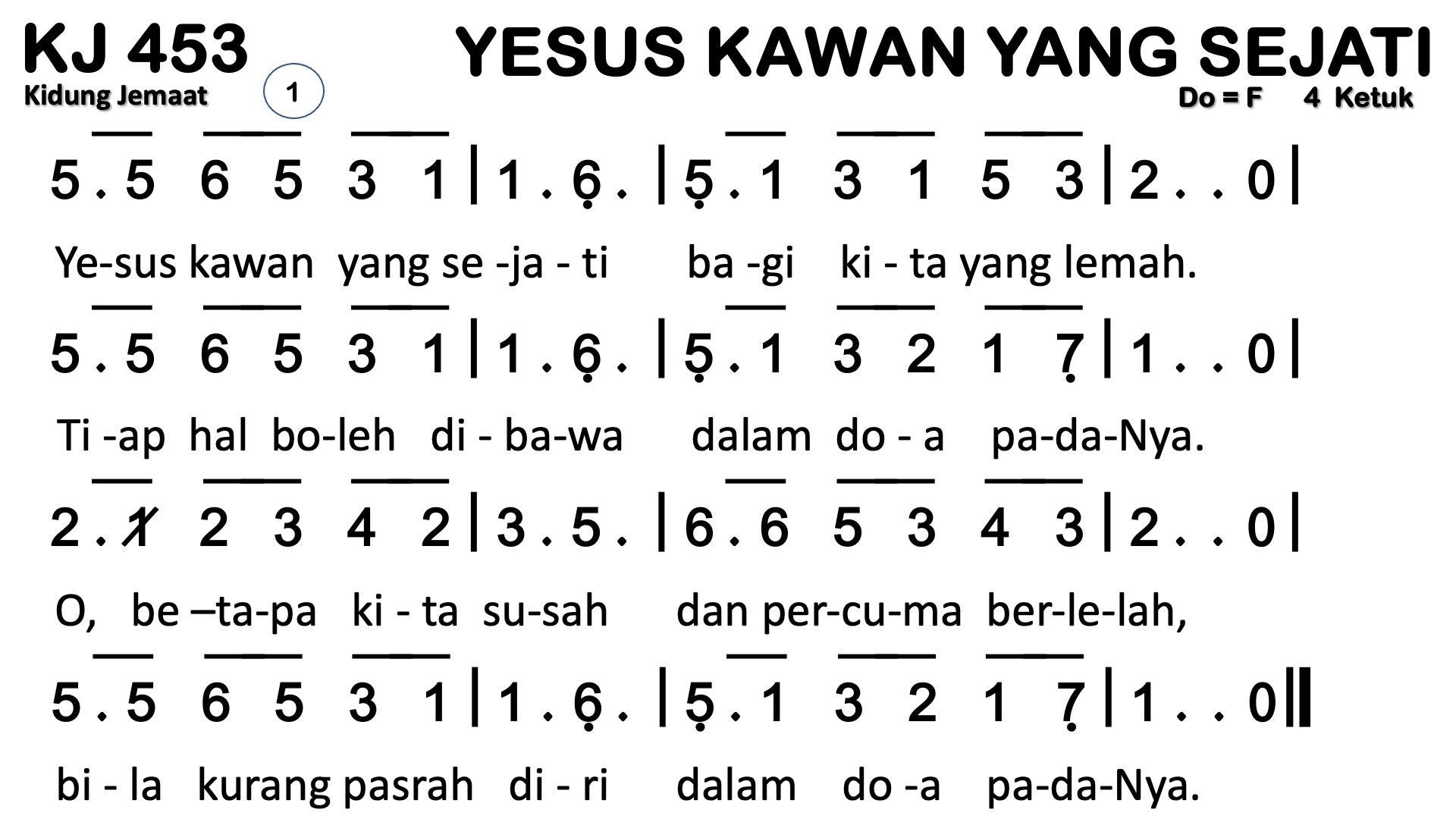 Partitur Polos KJ 453