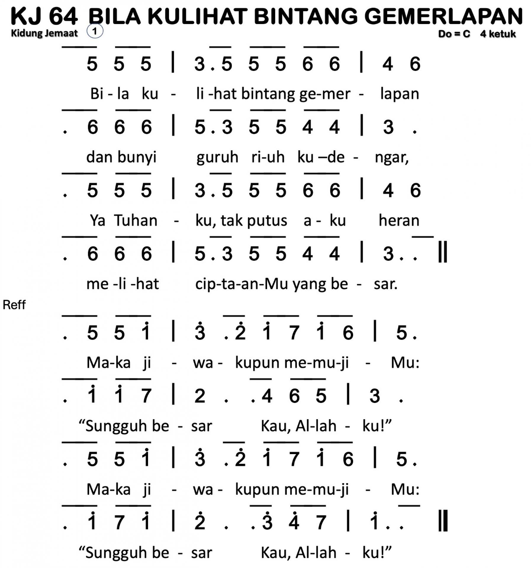 Partitur Polos KJ 64