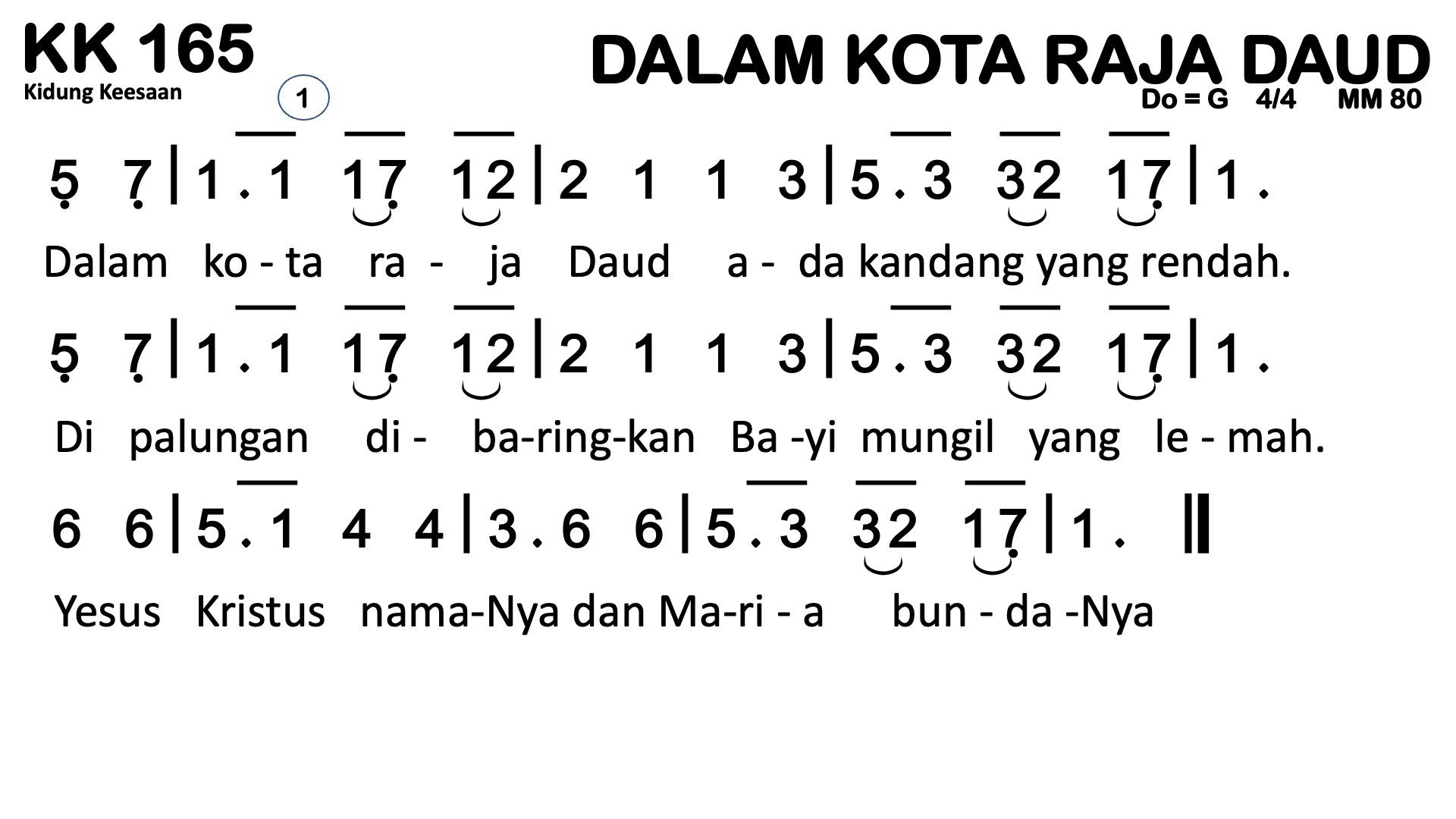 Partitur Polos KK 165