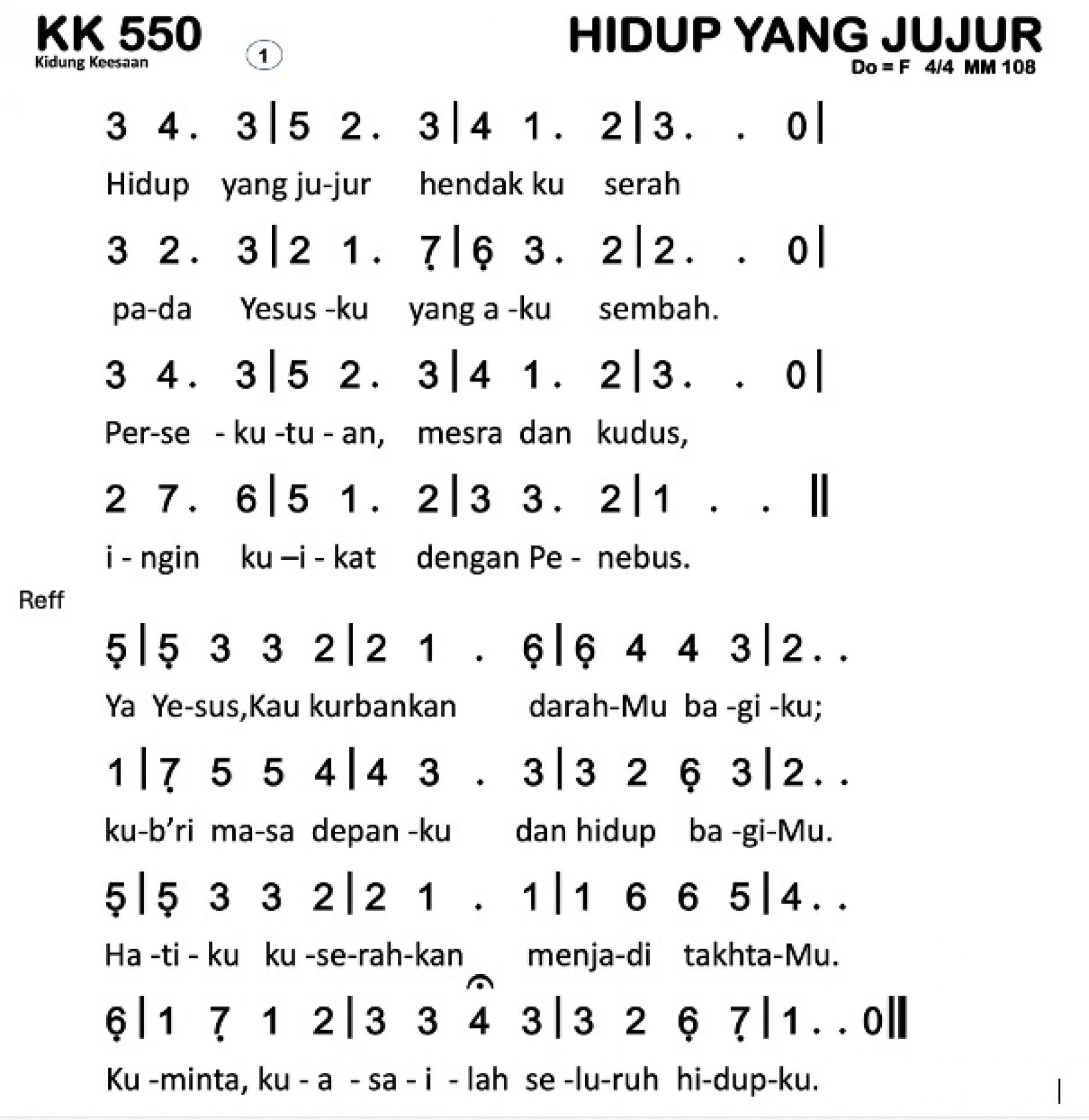Partitur Polos KK 550