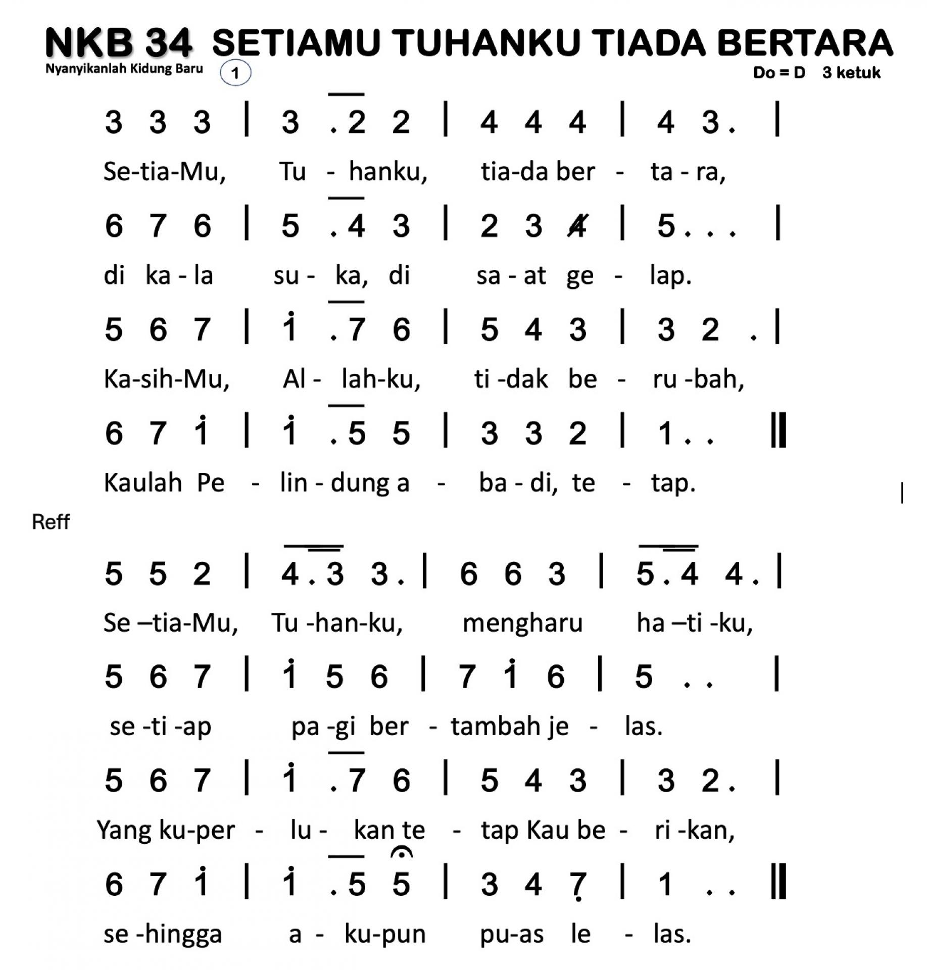 Partitur Polos NKB 34