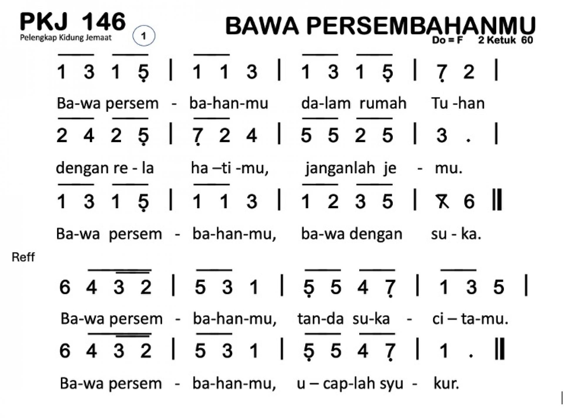 Partitur Polos PKJ 146