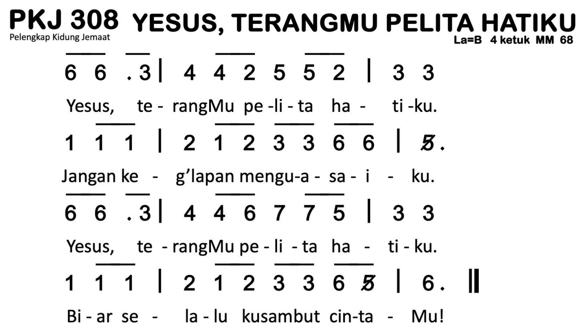 Partitur Polos PKJ 308